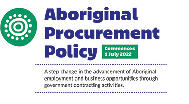 Aboriginal procurement policy commences